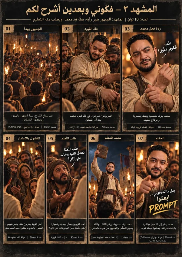 لوحة المشاهد المتاحة